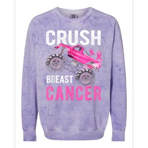 Crush Truck Breast Cancer Colorblast Crewneck Sweatshirt