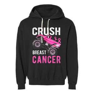 Crush Truck Breast Cancer Garment-Dyed Fleece Hoodie