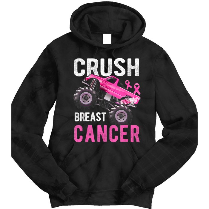 Crush Truck Breast Cancer Tie Dye Hoodie