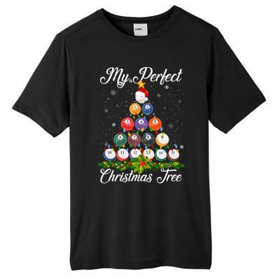 Christmas Tree Billiards Ugly Xmas Sweater Great Gift Tall Fusion ChromaSoft Performance T-Shirt