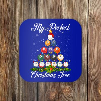 Christmas Tree Billiards Ugly Xmas Sweater Great Gift Coaster