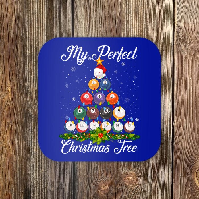 Christmas Tree Billiards Ugly Xmas Sweater Great Gift Coaster