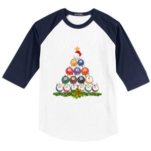 Christmas Tree Billiards Ugly Xmas Sweater Great Gift Baseball Sleeve Shirt