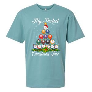 Christmas Tree Billiards Ugly Xmas Sweater Great Gift Sueded Cloud Jersey T-Shirt