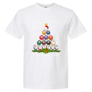 Christmas Tree Billiards Ugly Xmas Sweater Great Gift Garment-Dyed Heavyweight T-Shirt