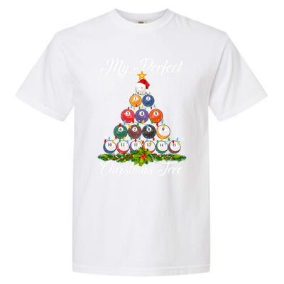 Christmas Tree Billiards Ugly Xmas Sweater Great Gift Garment-Dyed Heavyweight T-Shirt