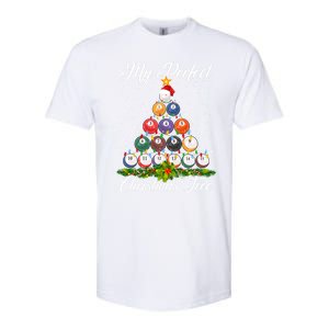 Christmas Tree Billiards Ugly Xmas Sweater Great Gift Softstyle CVC T-Shirt