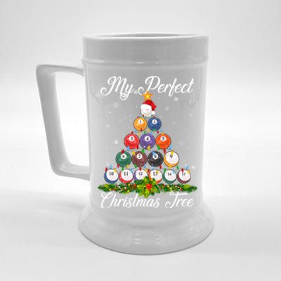 Christmas Tree Billiards Ugly Xmas Sweater Great Gift Beer Stein