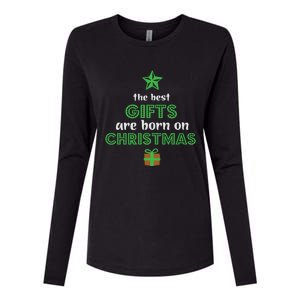 Christmas The Best Gifts Are Bron On Xmas Womens Cotton Relaxed Long Sleeve T-Shirt