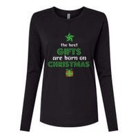 Christmas The Best Gifts Are Bron On Xmas Womens Cotton Relaxed Long Sleeve T-Shirt