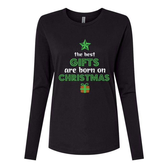 Christmas The Best Gifts Are Bron On Xmas Womens Cotton Relaxed Long Sleeve T-Shirt