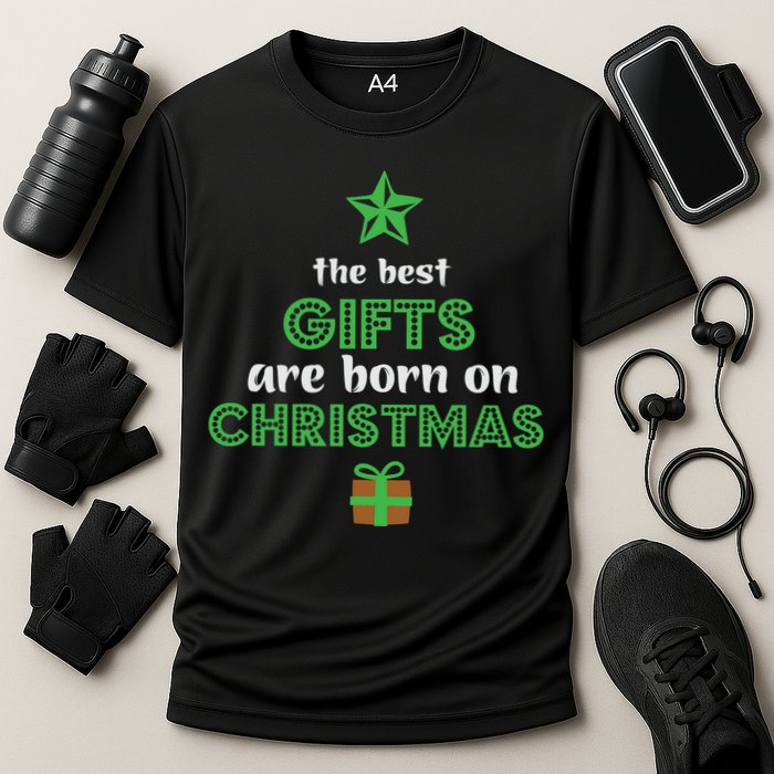Christmas The Best Gifts Are Bron On Xmas Cooling Performance Crew T-Shirt