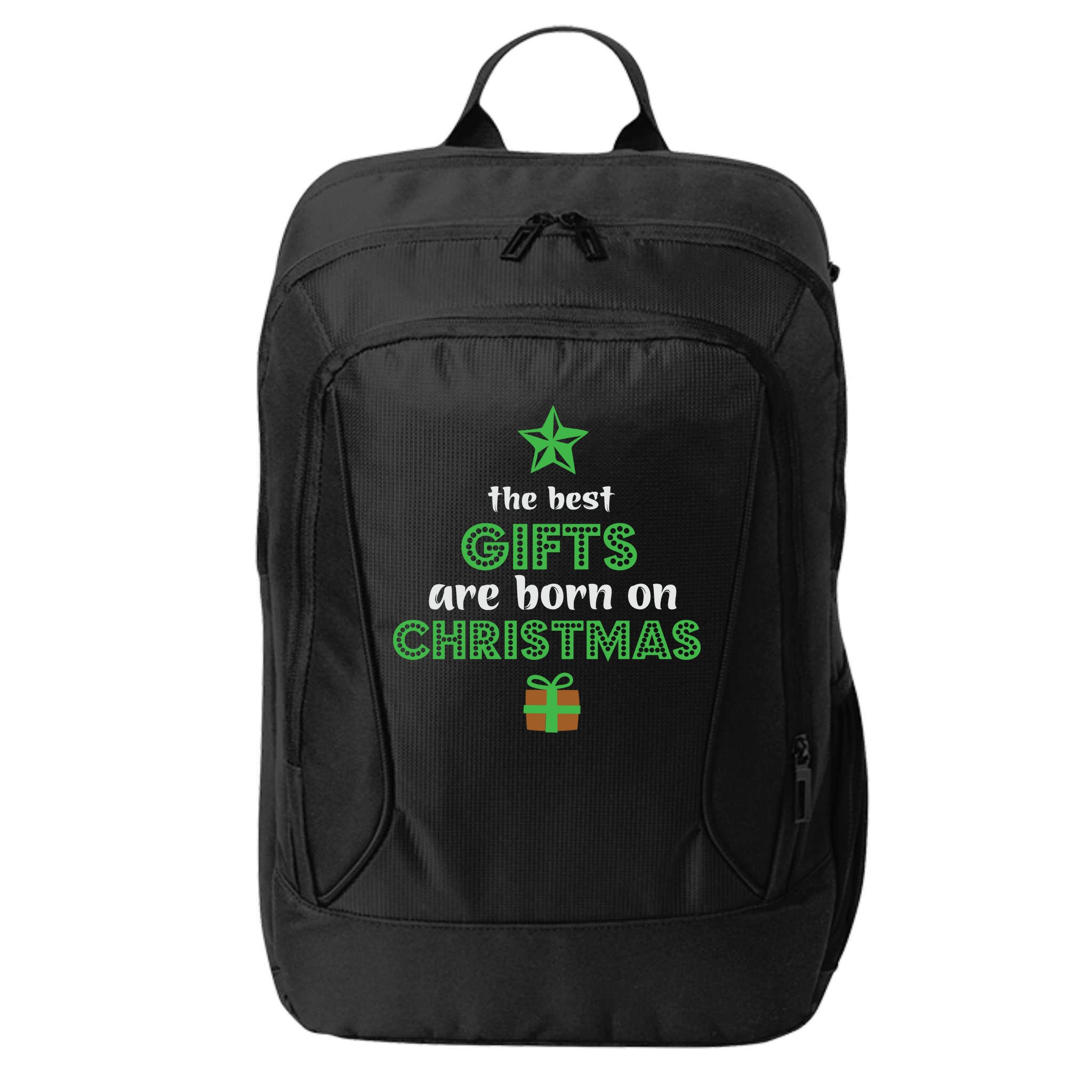 Christmas The Best Gifts Are Bron On Xmas City Backpack