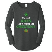 Christmas The Best Gifts Are Bron On Xmas Women's Perfect Tri Tunic Long Sleeve Shirt