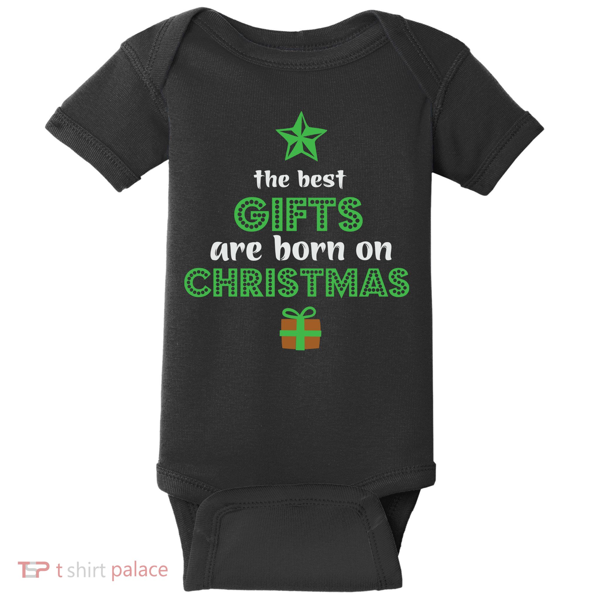 Christmas The Best Gifts Are Bron On Xmas Baby Bodysuit