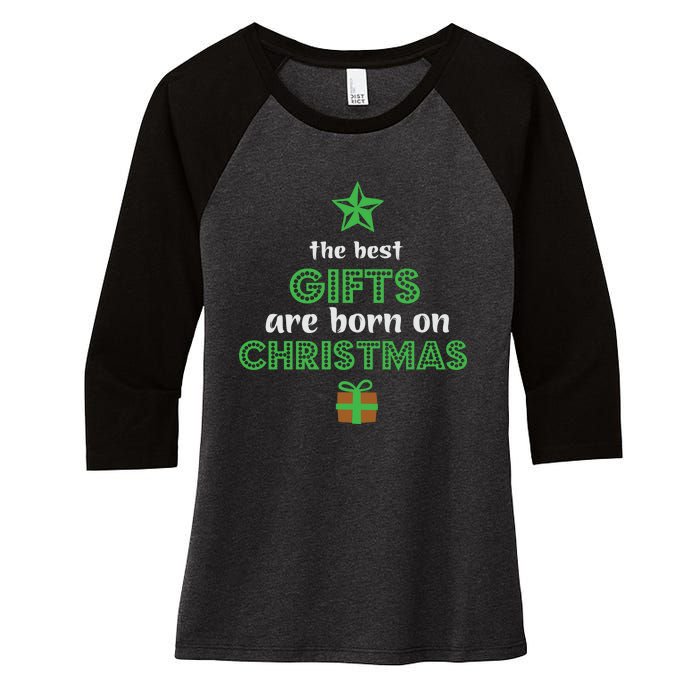 Christmas The Best Gifts Are Bron On Xmas Women's Tri-Blend 3/4-Sleeve Raglan Shirt