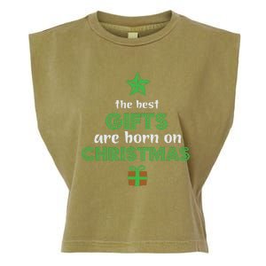 Christmas The Best Gifts Are Bron On Xmas Garment-Dyed Women's Muscle Tee