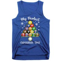 Christmas Tree Billiards Ugly Xmas Sweater Gift Tank Top