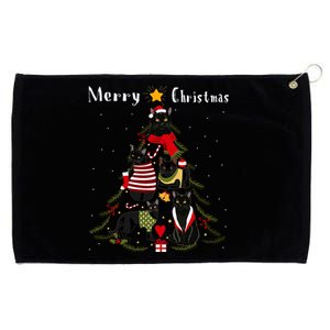 Christmas Tree Bombay Cat Lover Xmas Cat Owner Grommeted Golf Towel