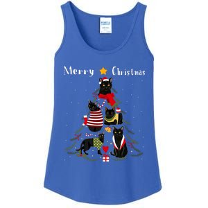 Christmas Tree Bombay Cat Lover Xmas Cat Owner Ladies Essential Tank