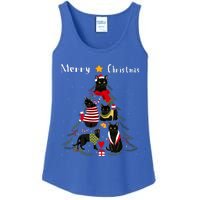 Christmas Tree Bombay Cat Lover Xmas Cat Owner Ladies Essential Tank