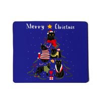 Christmas Tree Bombay Cat Lover Xmas Cat Owner Mousepad