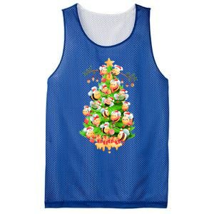 Christmas Tree Bees Jingle All The Way! Bees Gift Mesh Reversible Basketball Jersey Tank