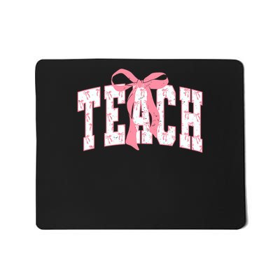 Coquette Teach Bow Teacher Varsity File Mousepad