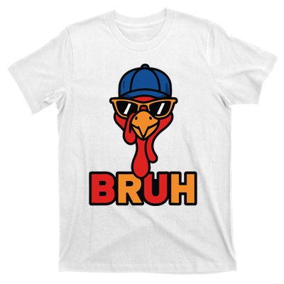 Cool Turkey Bruh Funny Thanksgiving T-Shirt