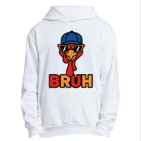 Cool Turkey Bruh Funny Thanksgiving Urban Pullover Hoodie