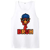 Cool Turkey Bruh Funny Thanksgiving PosiCharge Competitor Tank