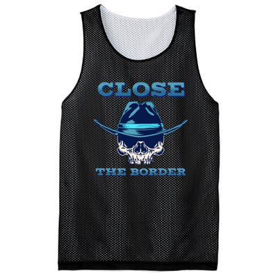 Close The Border Conservative Republican Mesh Reversible Basketball Jersey Tank