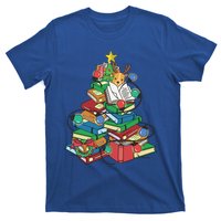 Christmas Tree Books Merry Bookmas Pajama Reading Book Lover Gift T-Shirt