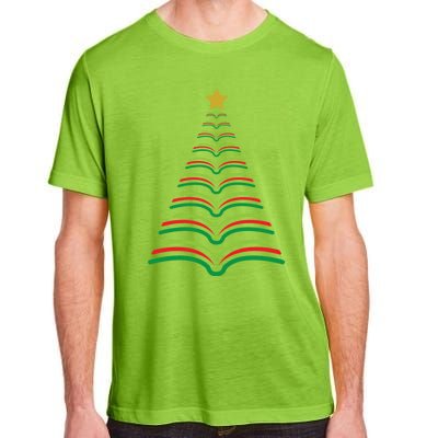 Christmas Tree Books Teacher Holiday Gift Librarian School Meaningful Gift Adult ChromaSoft Performance T-Shirt