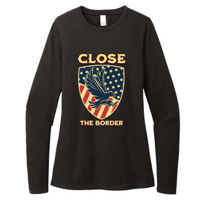 Close The Border Conservative Republican Womens CVC Long Sleeve Shirt