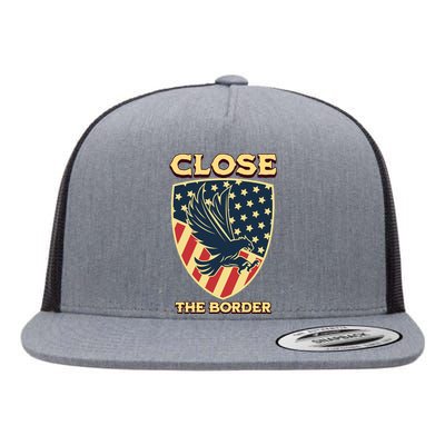 Close The Border Conservative Republican Flat Bill Trucker Hat