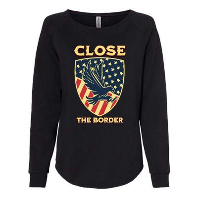 Close The Border Conservative Republican Womens California Wash Sweatshirt