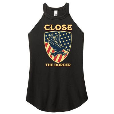 Close The Border Conservative Republican Women's Perfect Tri Rocker Tank