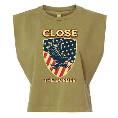 Close The Border Conservative Republican Garment-Dyed Women's Muscle Tee