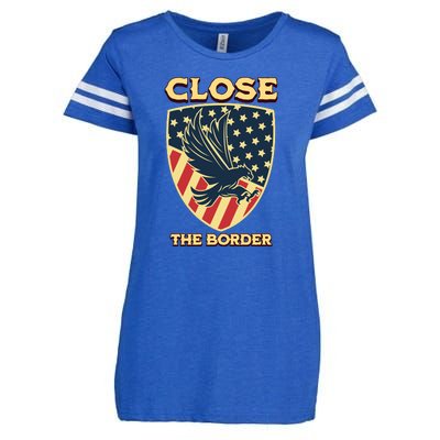 Close The Border Conservative Republican Enza Ladies Jersey Football T-Shirt