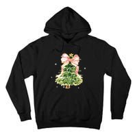 Christmas Tree Bow Christmas Tree Tall Hoodie