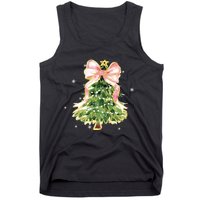 Christmas Tree Bow Christmas Tree Tank Top