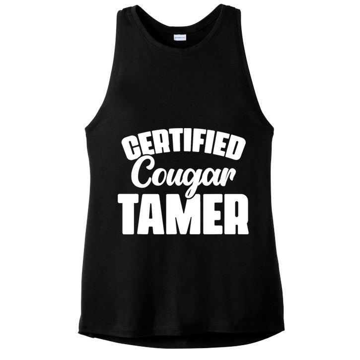 Cougar Tamer Bait Hunter Slayer Cougars Ladies PosiCharge Tri-Blend Wicking Tank