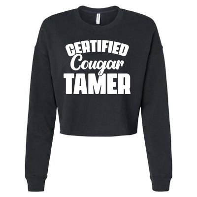 Cougar Tamer Bait Hunter Slayer Cougars Cropped Pullover Crew