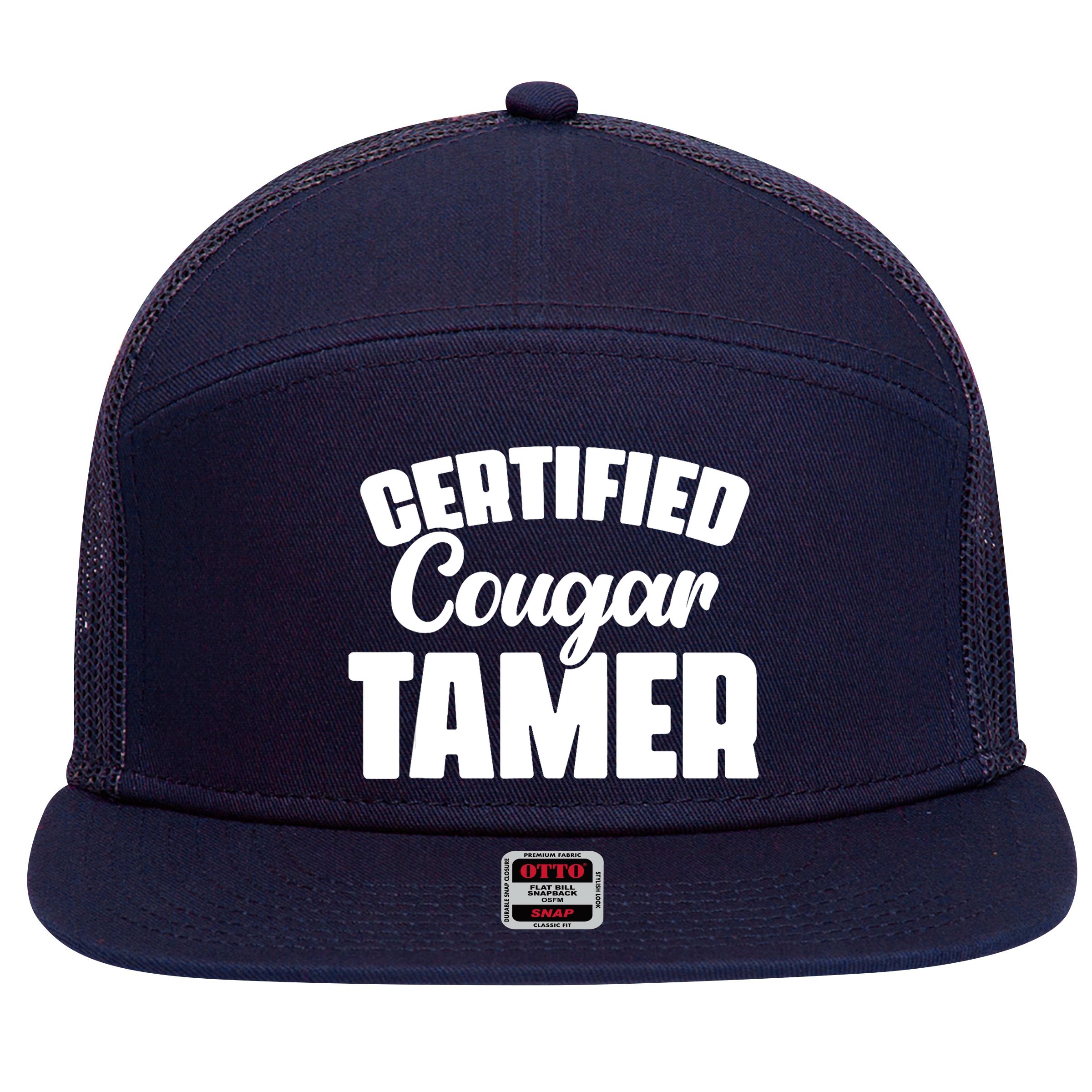 Cougar Tamer Bait Hunter Slayer Cougars 7 Panel Mesh Trucker Snapback Hat