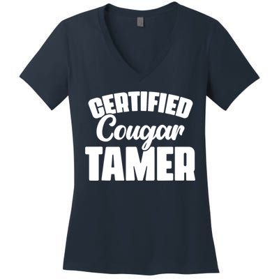 Cougar Tamer Bait Hunter Slayer Cougars Women's V-Neck T-Shirt