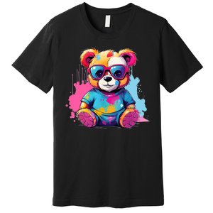 Colorful Teddy Bear Cute Teddy Bear I Teddy Art I Teddy Bear Premium T-Shirt