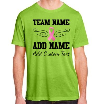 Custom Team Breast Cancer Personalize Adult ChromaSoft Performance T-Shirt