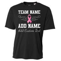 Custom Team Breast Cancer Personalize Cooling Performance Crew T-Shirt