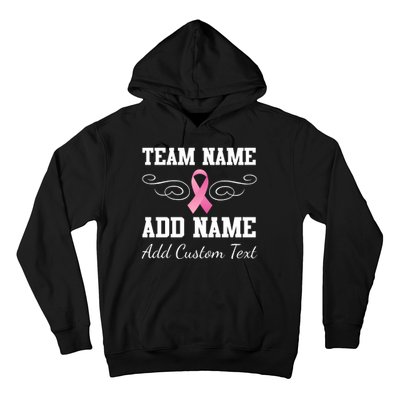 Custom Team Breast Cancer Personalize Hoodie